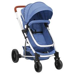 Foto van Vidaxl kinderwagen 2-in-1 aluminium marineblauw