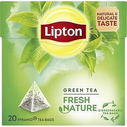 Foto van Lipton groene thee fresh nature 20 stuks bij jumbo