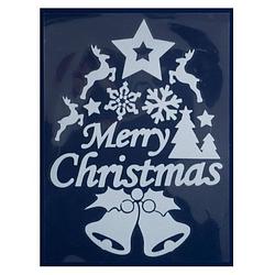 Foto van Peha stickerset ""merry christmas"" 29,5 x 40 cm wit 11-delig