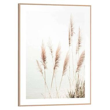 Foto van Poster met lijst pampas helmgras - 40x30 cm - leen bakker