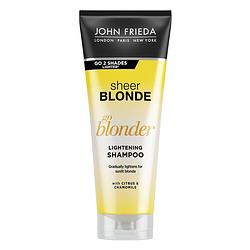 Foto van Sheer blonde go blonder lightening shampoo shampoo voor blond haar 250ml
