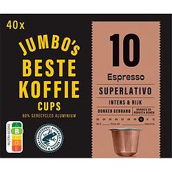 Foto van Jumbo'ss espresso superlativo koffiecups 40 stuks