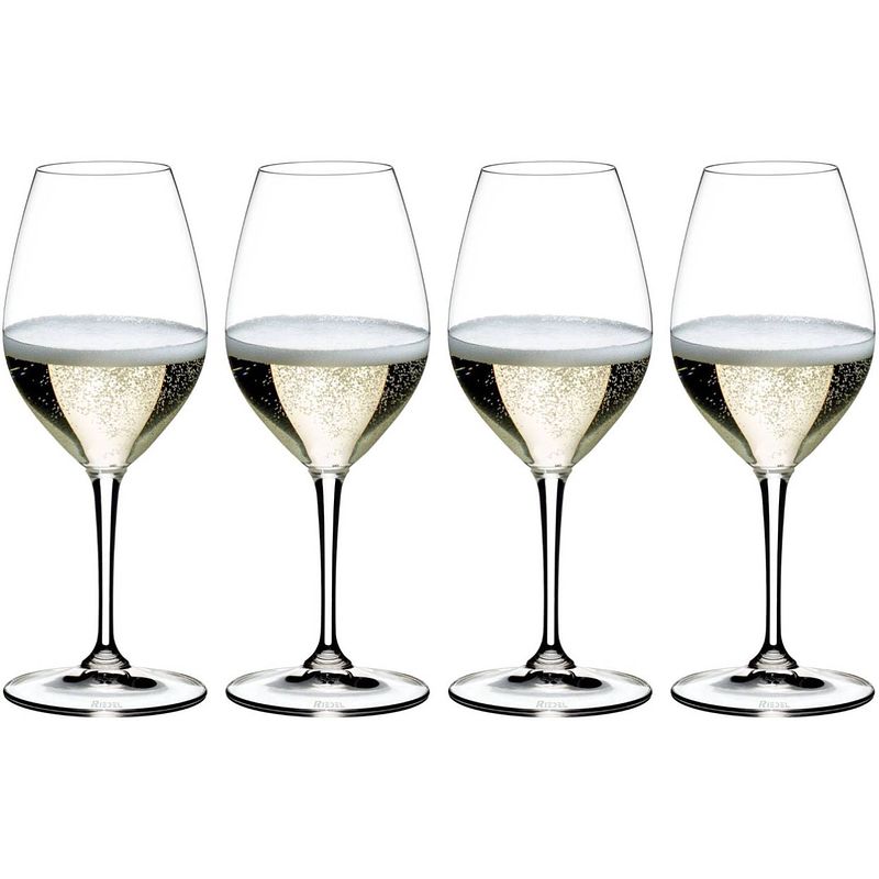 Foto van Riedel champagne glazen vinum - 4 stuks