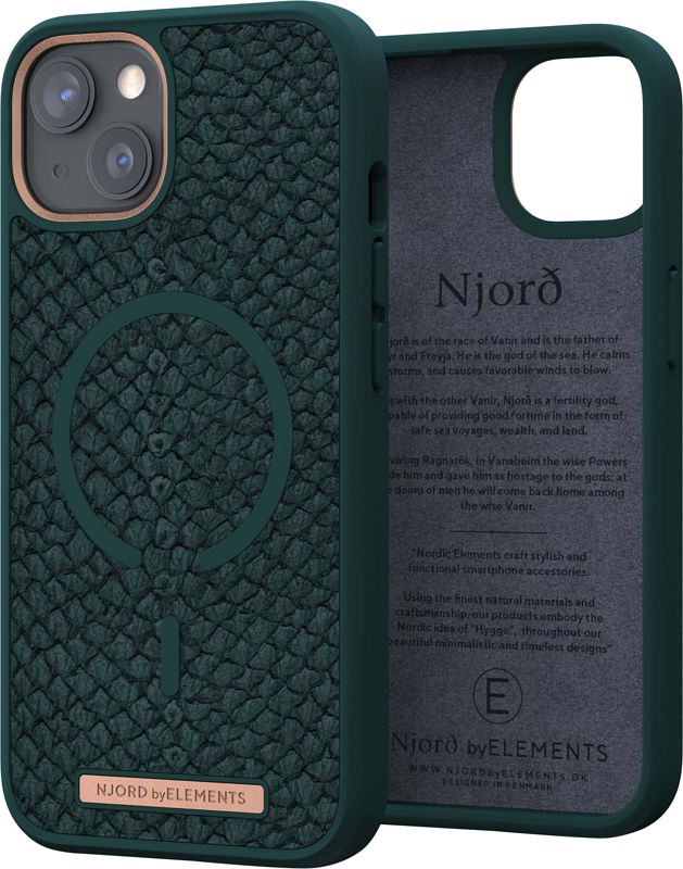 Foto van Njord apple iphone 13 back cover met magsafe groen