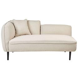 Foto van Beliani chevannes - chaise longue-beige-polyester