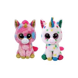 Foto van Ty - knuffel - beanie boo's - fantasia unicorn & harmonie unicorn