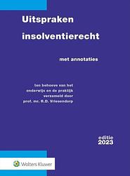 Foto van Uitspraken insolventierecht editie 2023 - paperback (9789013171686)