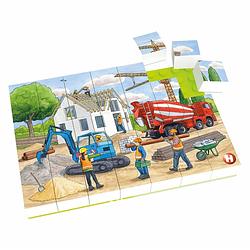 Foto van Hubelino blokpuzzel op de bouwplaats, 35st.