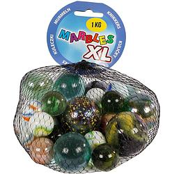 Foto van Toys amsterdam knikkers marbles xl junior glas 1000 gram
