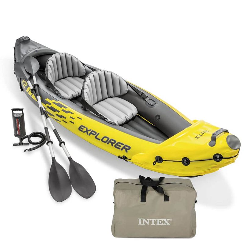 Foto van Intex kajak opblaasbaar explorer k2 312x91x51 cm 68307np