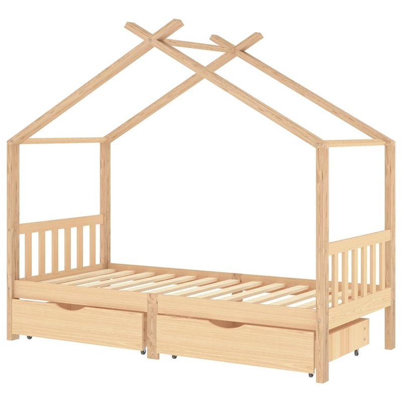 Foto van Infiori kinderbedframe met lades massief grenenhout 90x200 cm