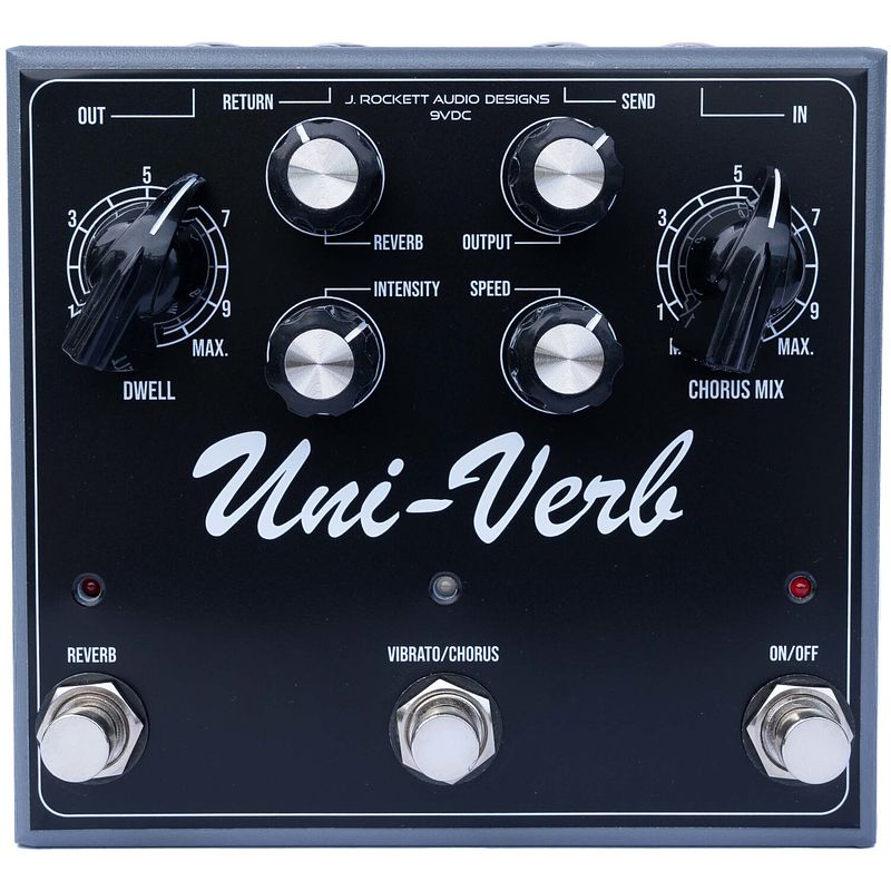 Foto van J. rockett uni-verb vintage spring reverb / vibrato / chorus effectpedaal