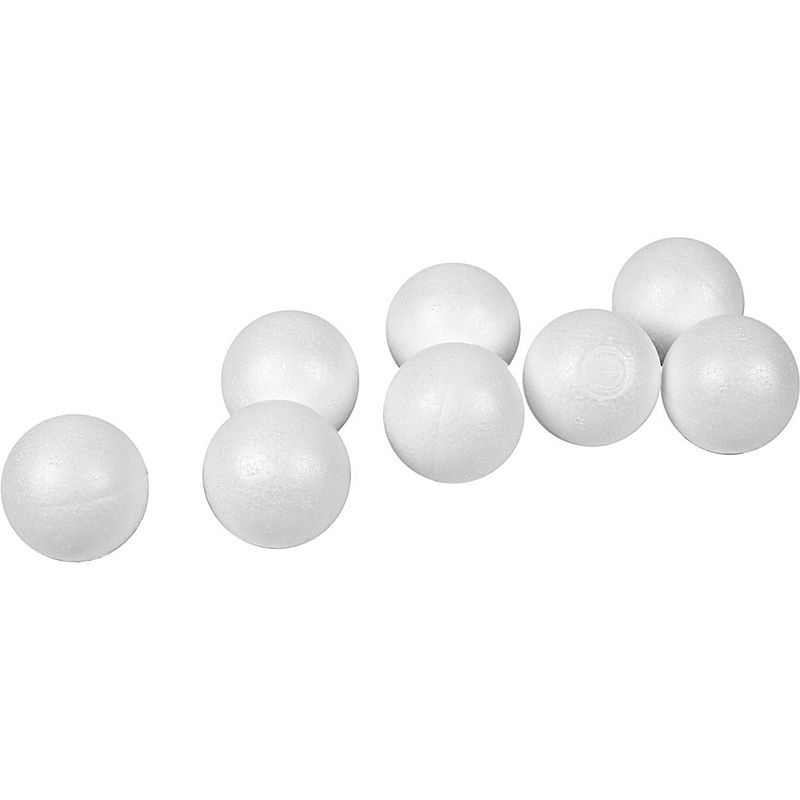 Foto van Packlinq ballen. wit. d 4 cm. 100 stuk/ 1 doos