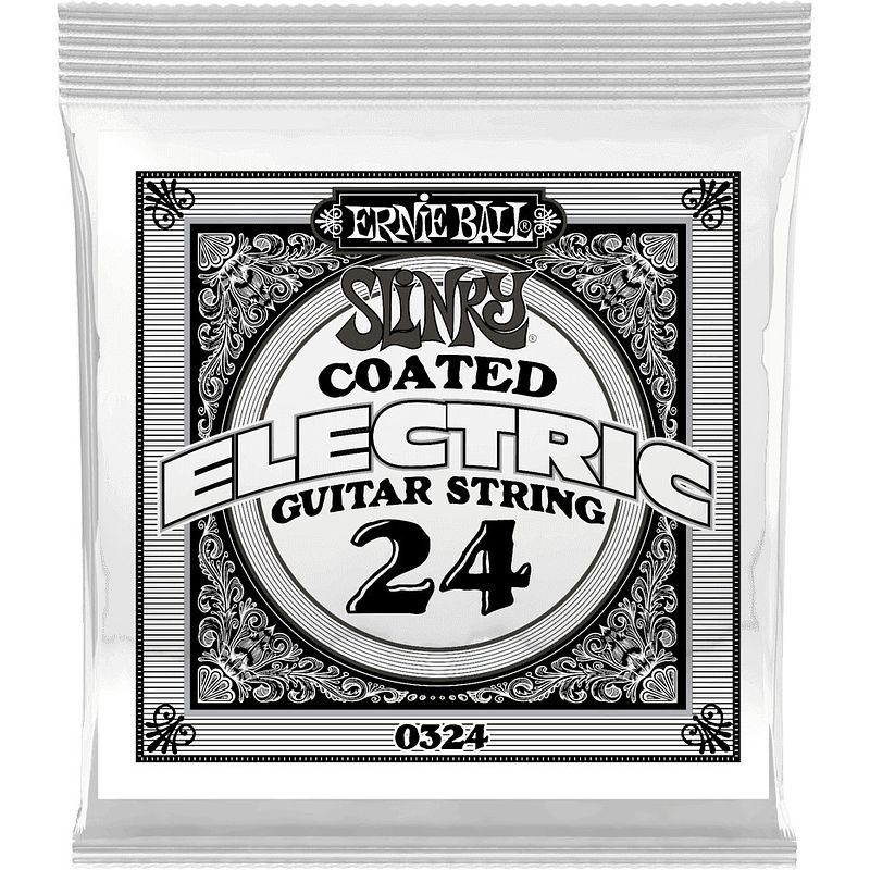 Foto van Ernie ball 0324 .024 slinky coated nickel wound losse snaar voor elektrische gitaar