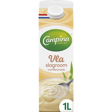 Foto van Campina slagroom vla 1l bij jumbo