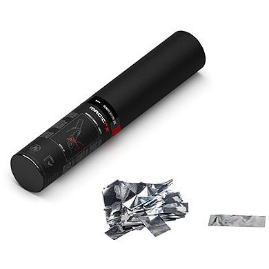 Foto van Magic fx hc01slm handheld confetti cannon 28 cm silver metallic