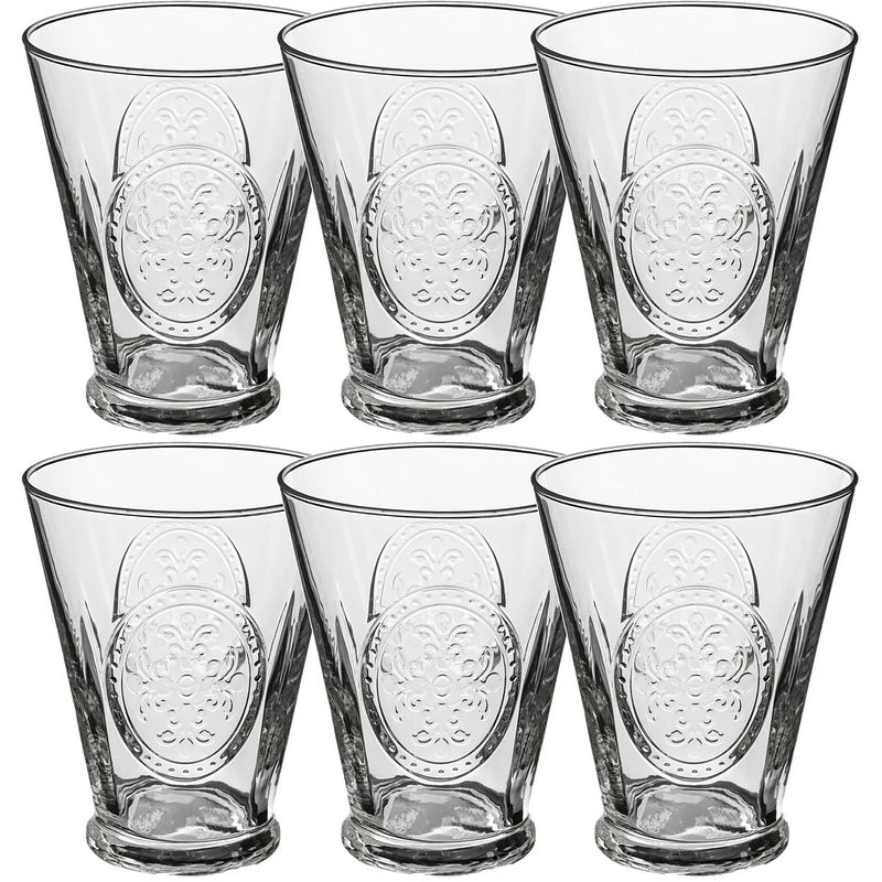 Foto van Set van 12x stuks tumbler glazen carmela 340 ml van glas - drinkglazen