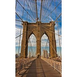 Foto van Dimex brooklyn bridge vlies fotobehang 150x250cm 2-banen