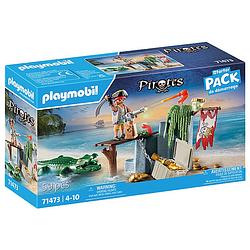 Foto van Playmobil pirates starter pack piraat met alligator 71473
