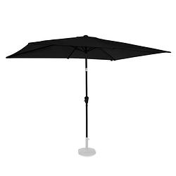 Foto van Vonroc parasol rapallo 200x300cm - kantelbaar - uv werend - antraciet/zwart - incl. beschermhoes