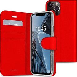 Foto van Accezz wallet softcase bookcase iphone 13 pro max telefoonhoesje rood