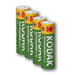 Foto van 4 x aa oplaadbare krachtige kodak batterijen - 2600mah