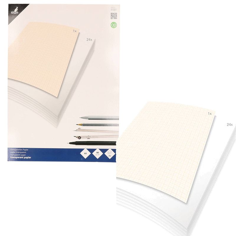 Foto van 2 tekenblokken transparant tekenpapier a3 - hobbypapier