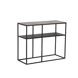 Foto van Giga meubel sidetable messing - 100x38x80cm - metaal