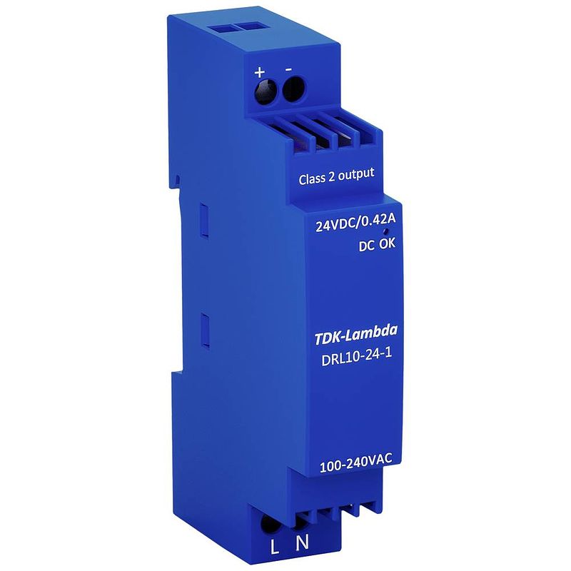 Foto van Tdk-lambda drl10-24-1 din-rail netvoeding 24 v 0.42 a 10 w