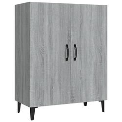 Foto van Vidaxl dressoir 70x34x90 cm bewerkt hout grijs sonoma eikenkleurig