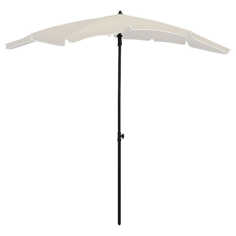 Foto van Vidaxl parasol met paal 200x130 cm zandkleurig