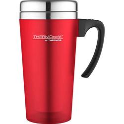 Foto van Thermos soft touch travel mug - 420 ml - rood