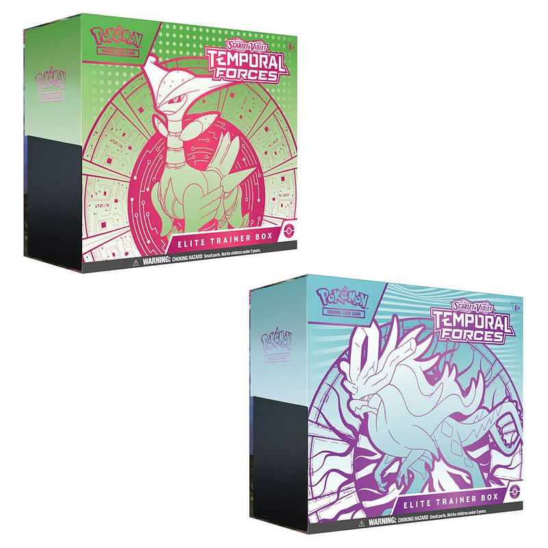 Foto van Pokémon tcg scarlet & violet temporal forces elite trainer box