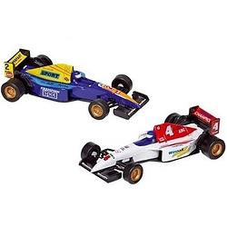 Foto van Raceauto speelgoed set van 2x stuks formule 1 wagens 10 cm - speelgoed auto's