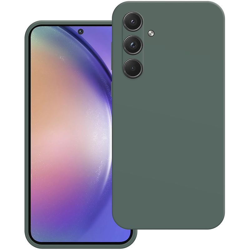 Foto van Just in case premium liquid color tpu case voor samsung a55 telefoonhoesje groen