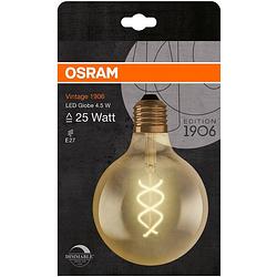 Foto van Osram 4058075270008 led-lamp energielabel g (a - g) e27 globe 4 w warmwit (ø x l) 124 mm x 168 mm 1 stuk(s)