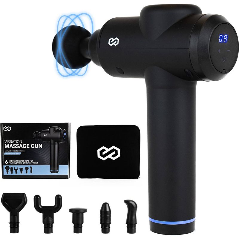 Foto van Infinity goods pro edition massage gun - sport en relax massage - professioneel massage pistool - koffer - zwart