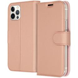 Foto van Accezz wallet case voor apple iphone 12 (pro) telefoonhoesje roze