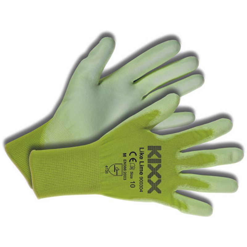 Foto van Kixx - tuinhandschoen like lime maat xl ofwel 10