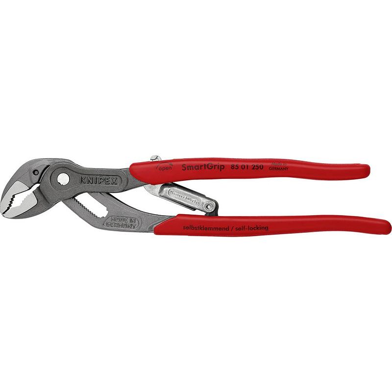 Foto van Knipex smartgrip 85 01 250 waterpomptang sleutelbreedte 36 mm 250 mm