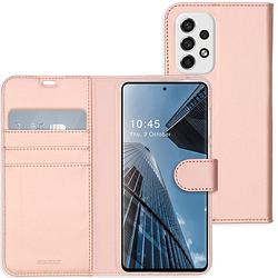 Foto van Accezz wallet case voor samsung galaxy a53 telefoonhoesje roze