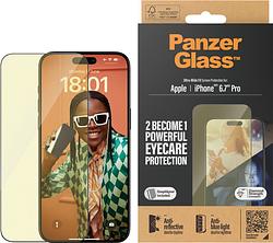 Foto van Panzerglass ultra-wide fit apple iphone 15 pro max blauw licht filter screenprotector