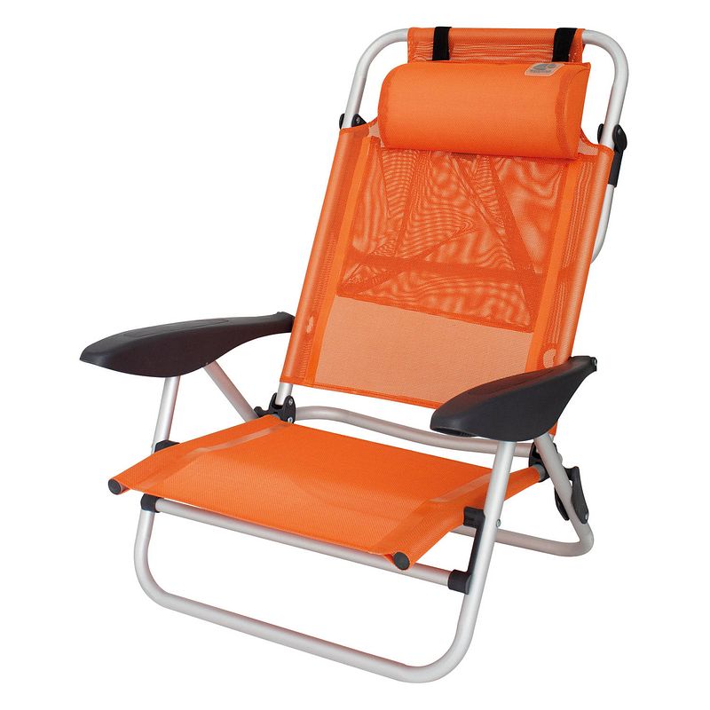 Foto van Eurotrail campingstoel mallorca 74 x 60 cm aluminium oranje