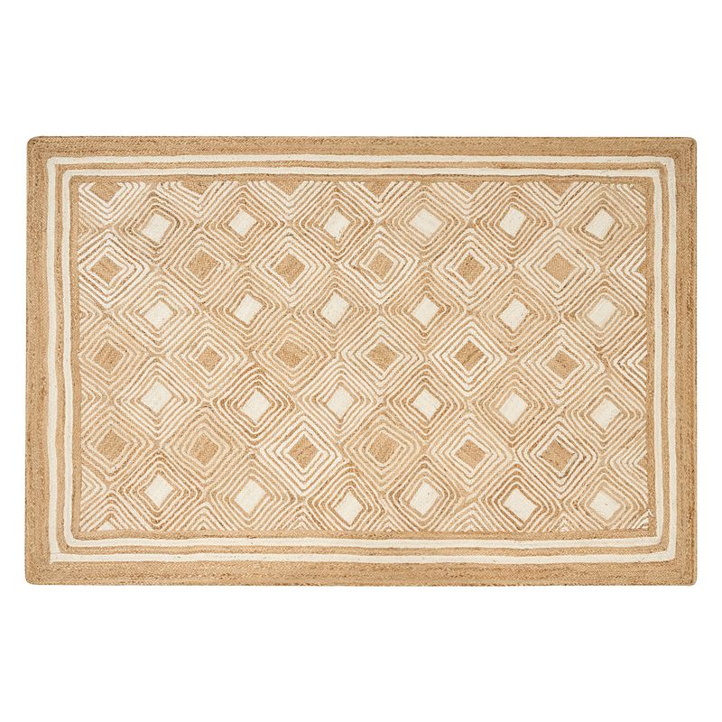 Foto van Beliani mengen - gevlochten-beige-jute