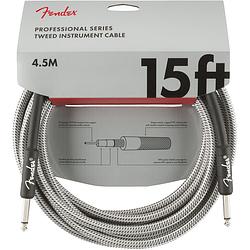 Foto van Fender professional tweed instrumentkabel 4.5 meter wit