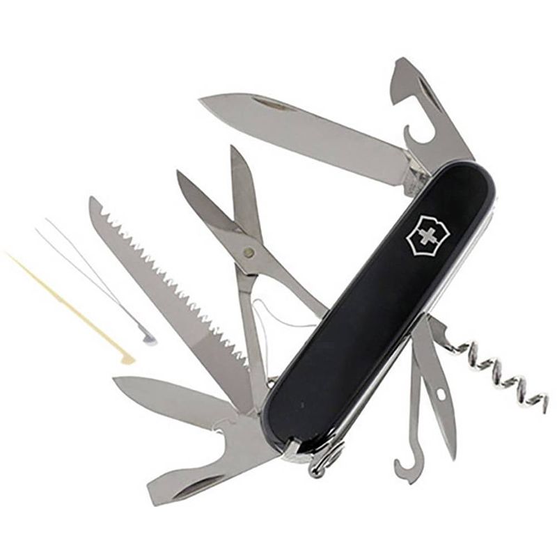 Foto van Victorinox huntsman 1.3713.3 zwitsers zakmes aantal functies 15 zwart