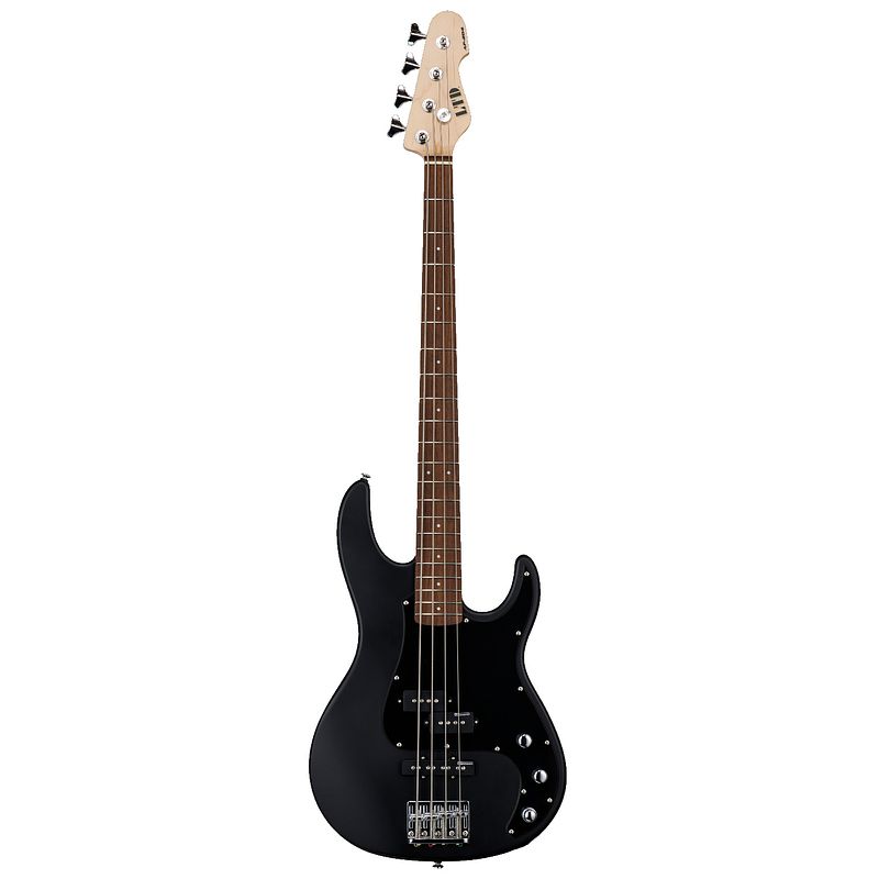 Foto van Esp ltd ap-204 black satin basgitaar