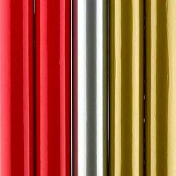 Foto van Assortiment cadeaupapier kadopapier inpakpapier - zilver,goud en rood - 70 cm x 2 meter - 5 rollen