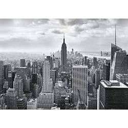 Foto van Komar nyc black and white fotobehang 368x254cm 8-delen