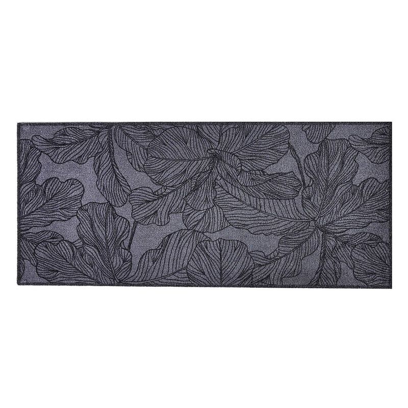 Foto van Md entree - keukenloper - universal - flora - 67 x 150 cm - antraciet